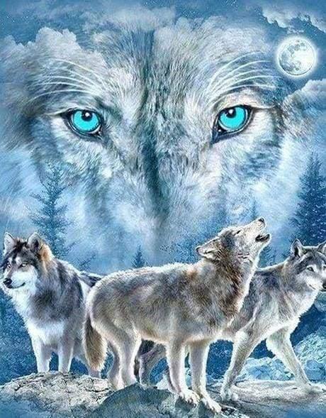 Diamond Painting - Pack of Wolves - Diamond Painting Italia