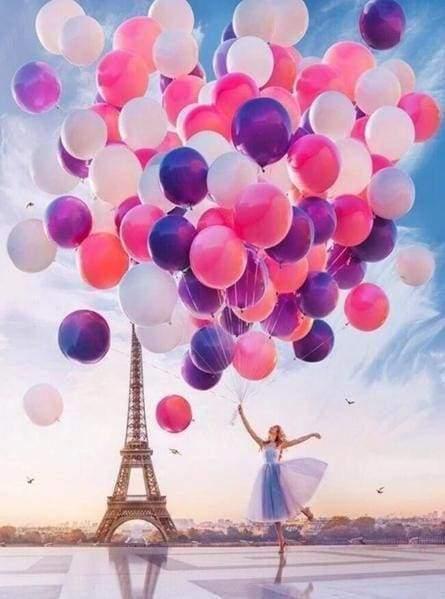 Diamond Painting - Paris and Balloons - Diamond Painting Italia
