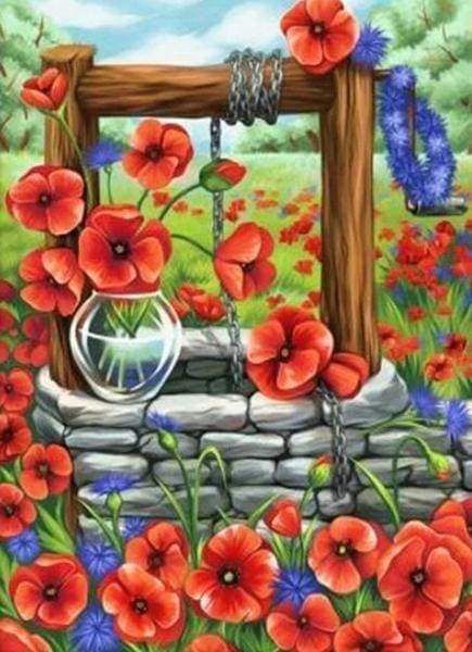 Diamond Painting - Poppies - Diamond Painting Italia