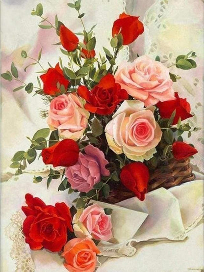 Diamond Painting - Pretty Roses - Diamond Painting Italia