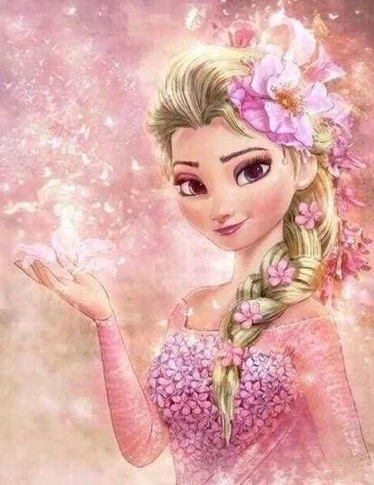 Diamond Painting - Queen of Snow in Pink - Diamond Painting Italia