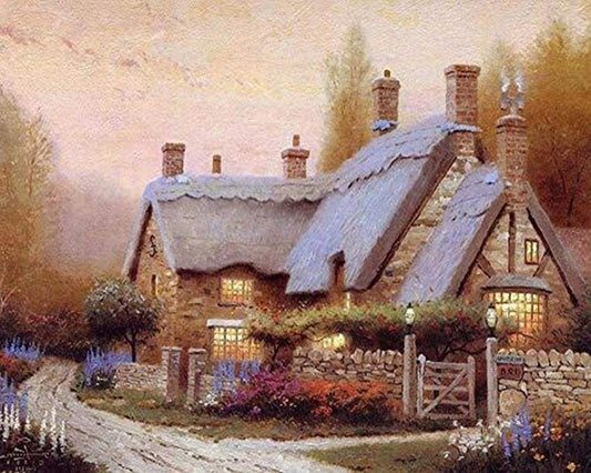 Diamond Painting - Quiet country house - Diamond Painting Italia