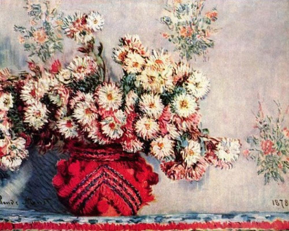 Diamond Painting - Red vase and flowers - Diamond Painting Italia
