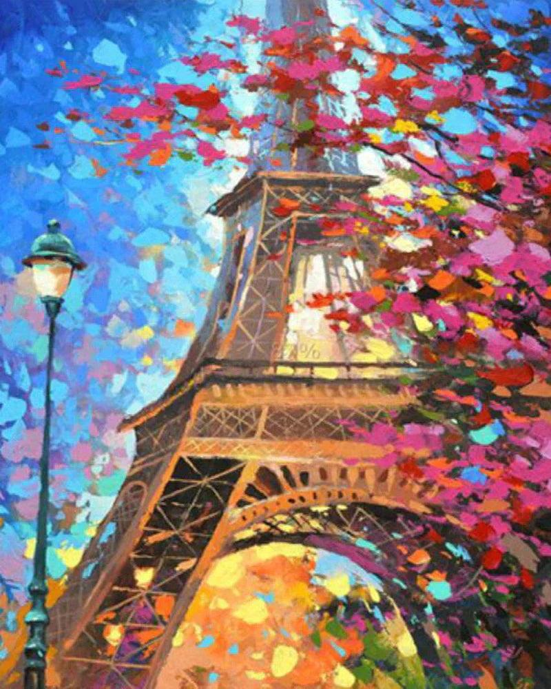 Diamond Painting - Romantic Eiffel Tower - Diamond Painting Italia