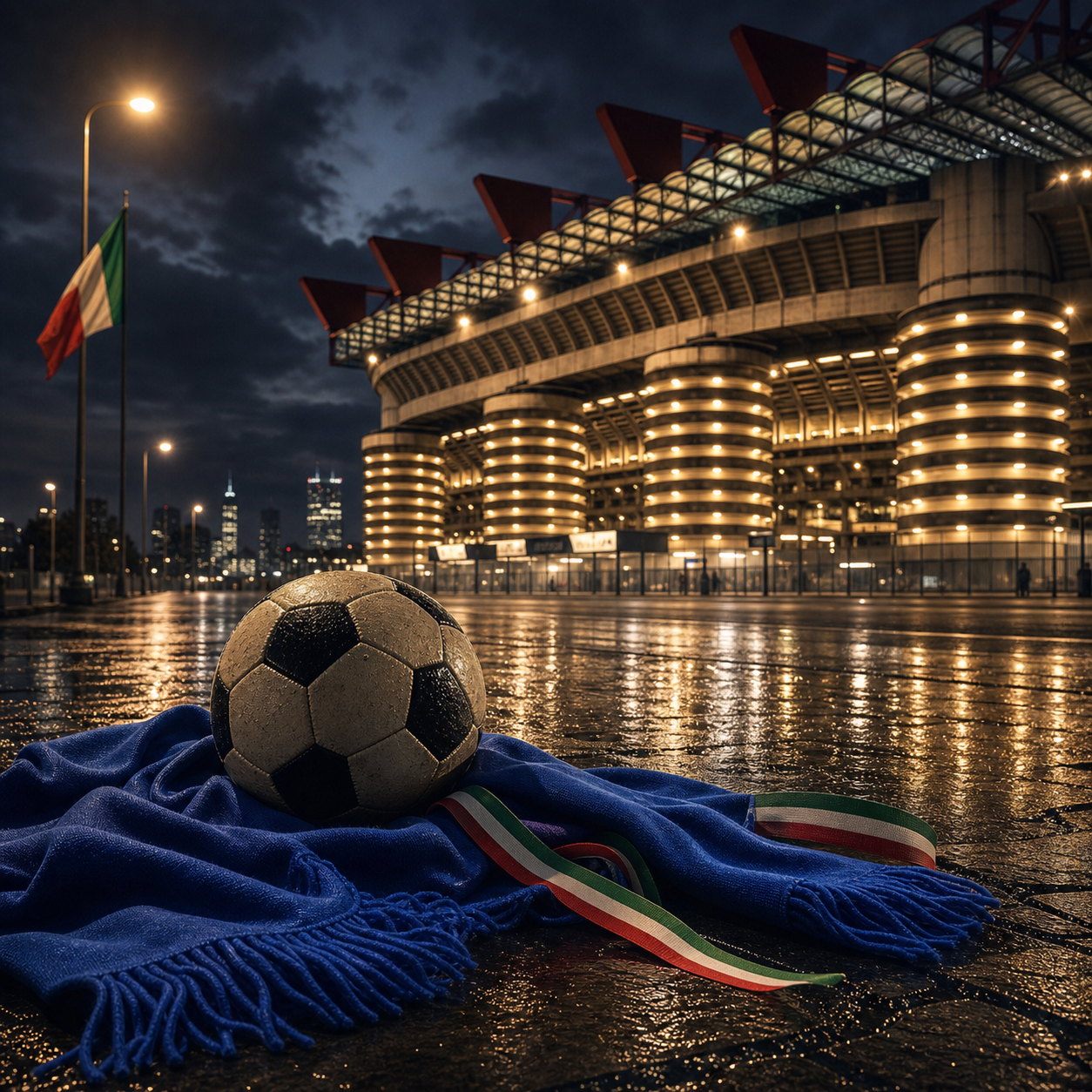 Diamond Painting San Siro Notte Azzurra | Kit Completo - diamond painting Mondiali Italia