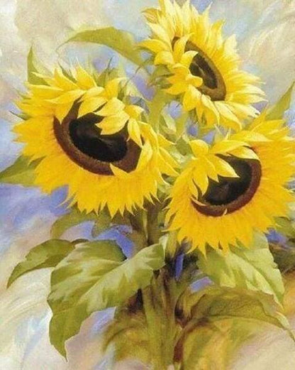 Diamond Painting - Small Sunflowers - Diamond Painting Italia