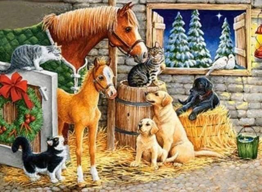 Diamond Painting - Stable - Diamond Painting Italia