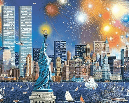 Diamond Painting - Statue of Liberty in New York - Diamond Painting Italia