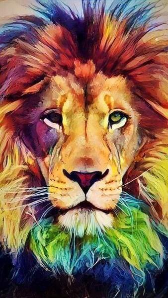 Diamond Painting Testa di Leone - Diamond Painting Italia