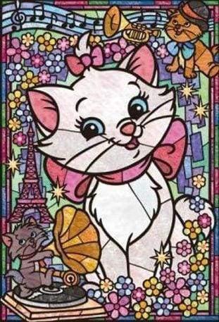 Diamond Painting - The Aristocats Stained Glass - Diamond Painting Italia