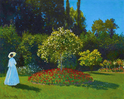 Diamond Painting - The Lady in the Garden of Saint-Address - Monet - Diamond Painting Italia