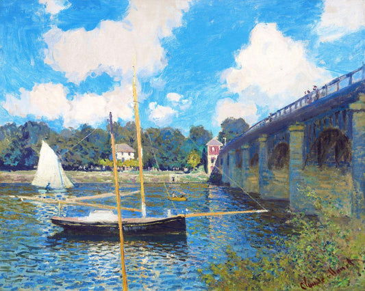 Diamond Painting - The Pont d'Argenteuil - Monet - Diamond Painting Italia