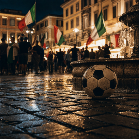 Diamond Painting Tifosi Italiani in Piazza | Kit Completo - diamond painting Mondiali Italia