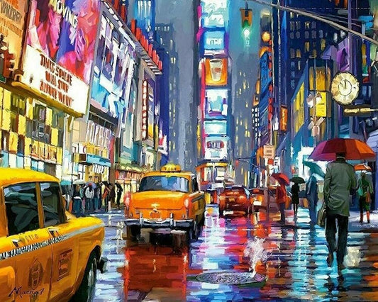 Diamond Painting - Times Square di Notte - Diamond Painting Italia