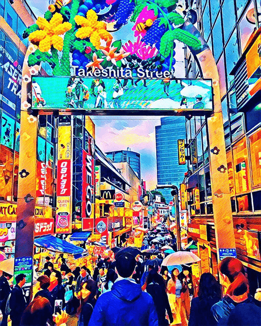 Diamond Painting - Tokyo Harajuku - Diamond Painting Italia