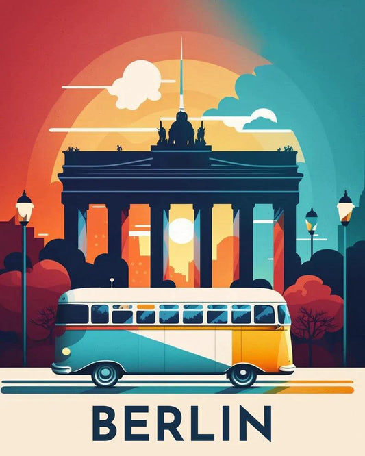 Diamond Painting - Travel Poster Berlin - Diamond Painting Italia
