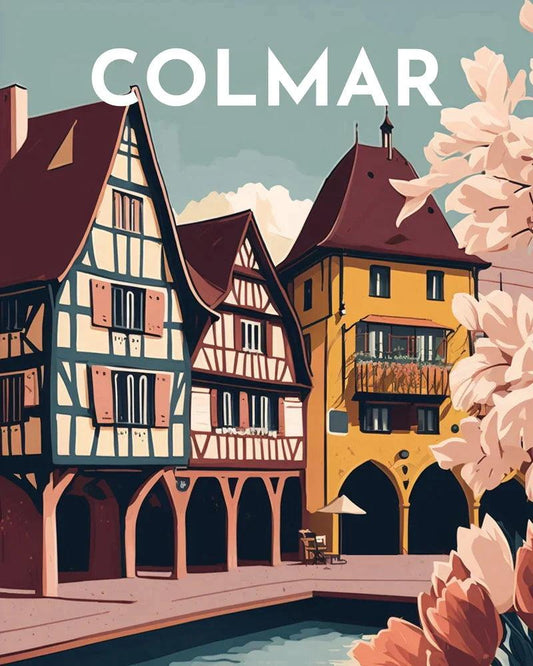 Diamond Painting - Travel Poster Colmar - Diamond Painting Italia