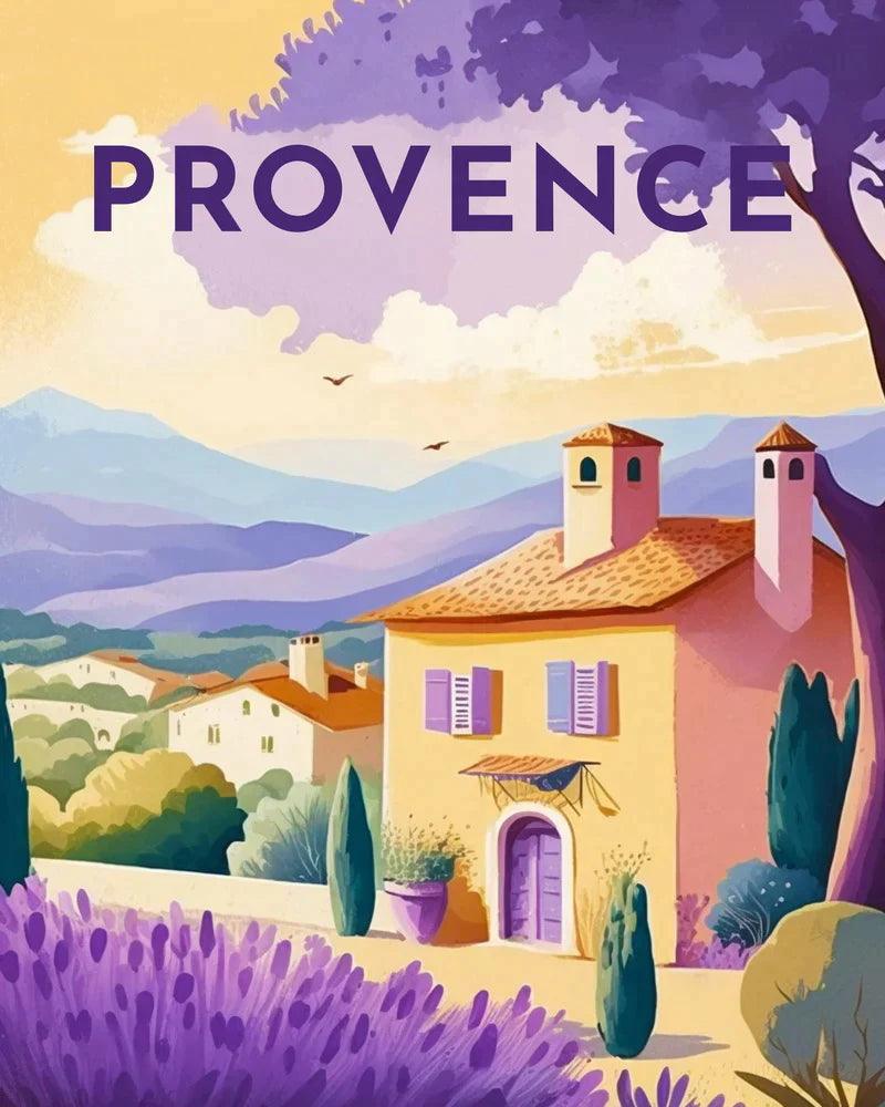 Diamond Painting - Travel Poster Provence - Diamond Painting Italia