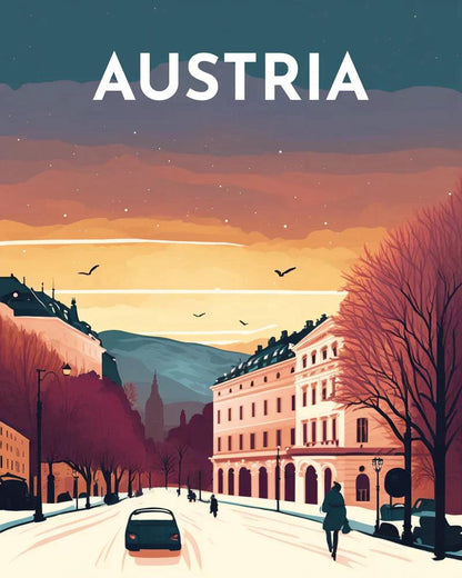 Diamond Painting - Travel Poster Vienna - Diamond Painting Italia