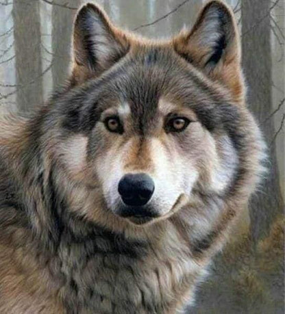 Diamond Painting - Wolf Portrait - Diamond Painting Italia
