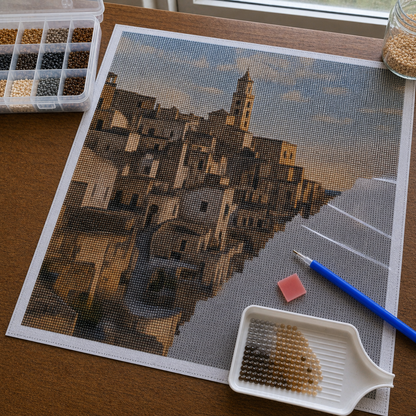 Diamond Painting Matera Sassi al Tramonto | Kit Completo - foto 2