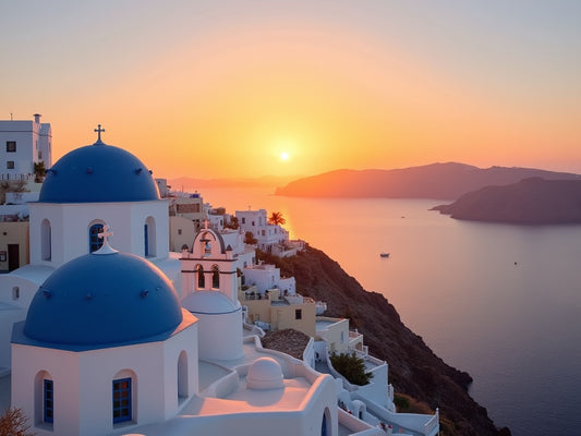 Diamond Painting Tramonto a Santorini