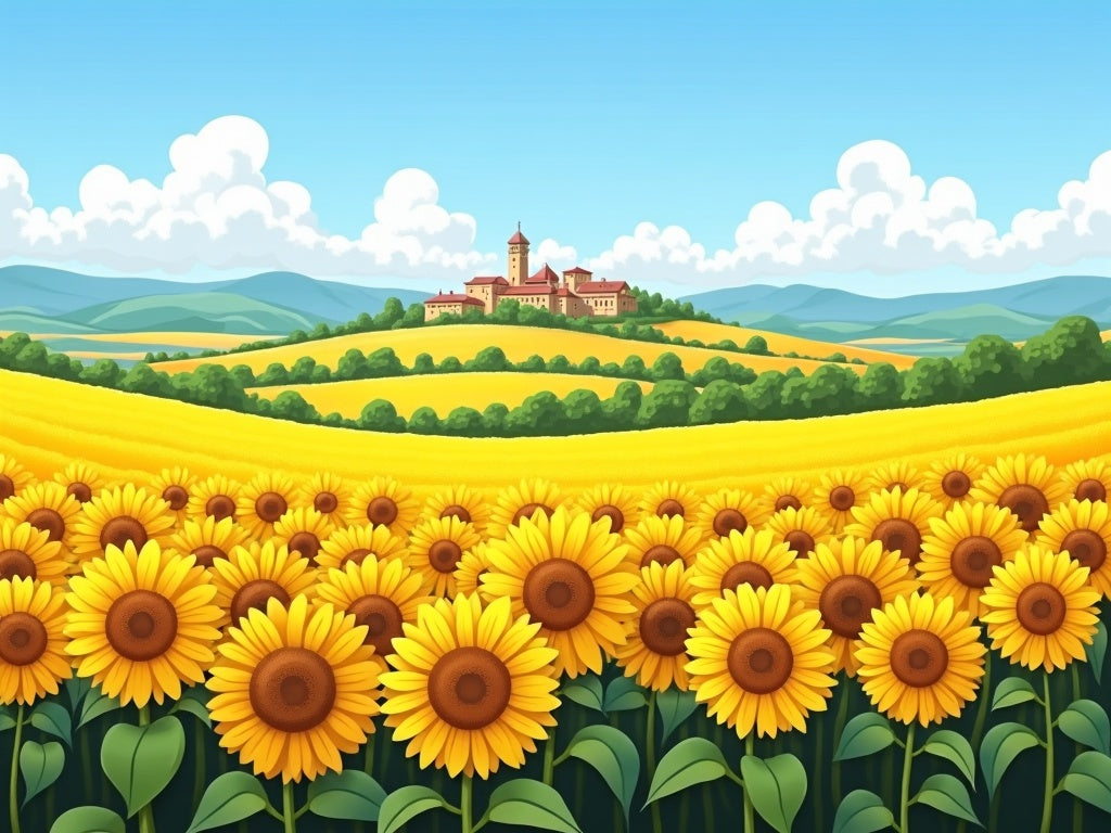 Diamond Painting Girasoli in Umbria