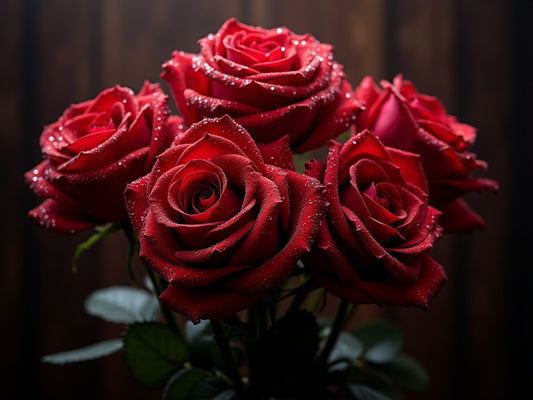 Bouquet Rose Rosse Diamond Painting