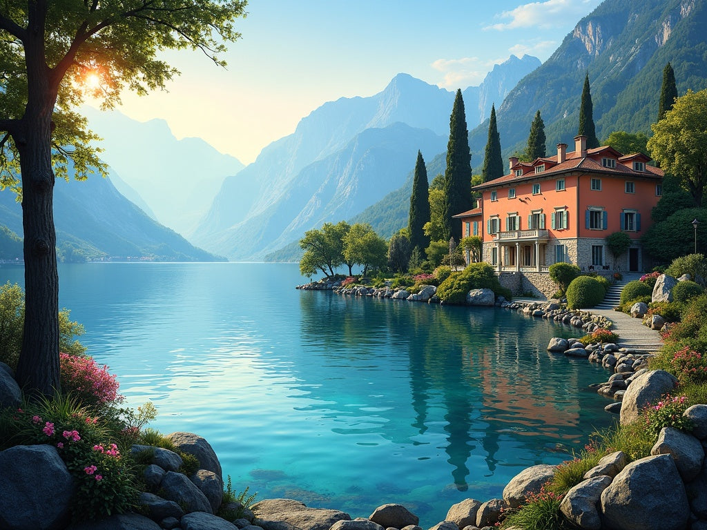 Lago di Como Italia Diamond Painting
