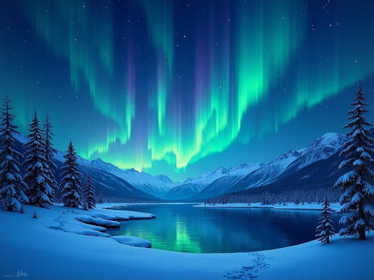 Aurora Boreale Norvegia Diamond Painting