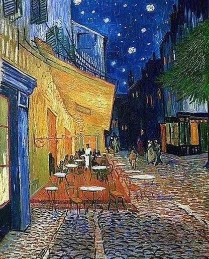 Pittura di Diamanti - Terrazza del Café di Van Gogh - Diamond Painting Italia