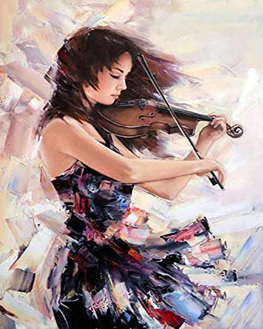 Pittura di Diamanti - Violinista - Diamond Painting Italia