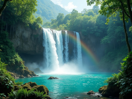 Diamond Painting Cascata nella Foresta Tropicale