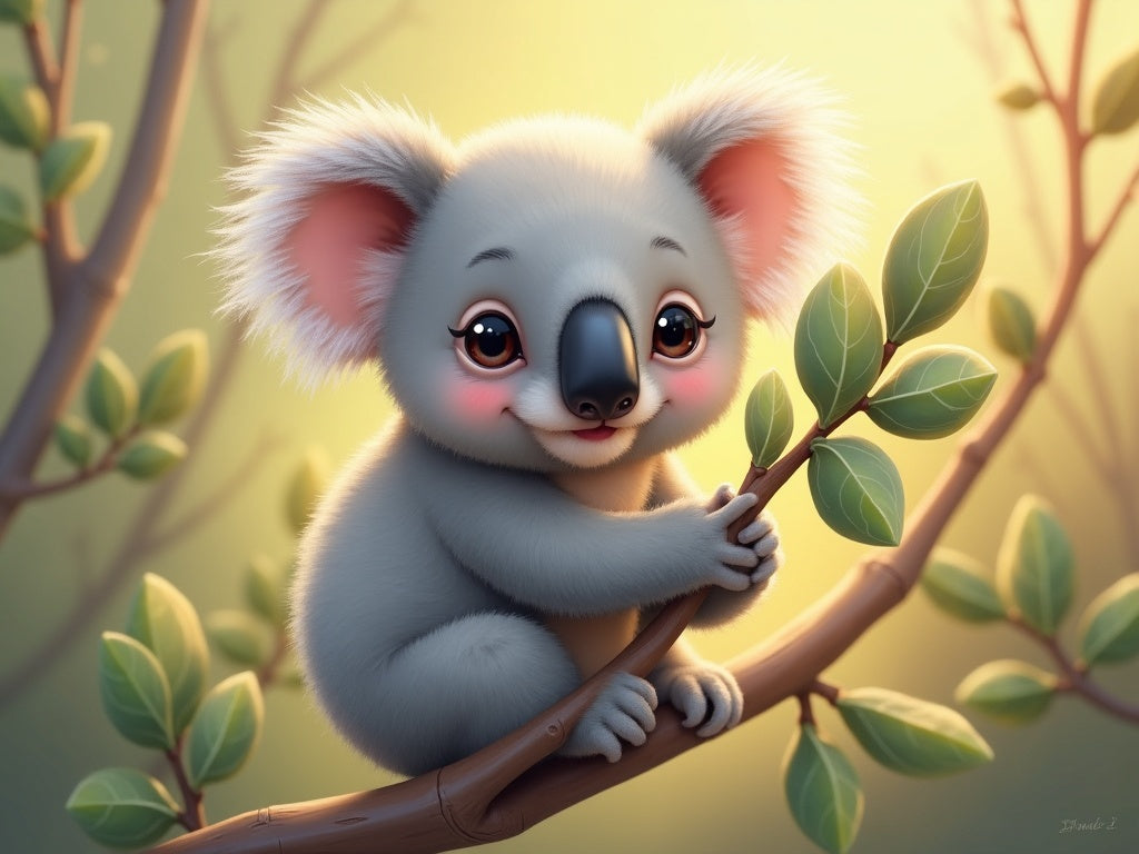 Diamond Painting Koala sull'Eucalipto