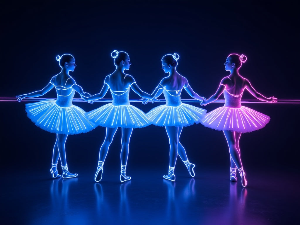 Ballerine di Degas Neon Cyberpunk Diamond Painting
