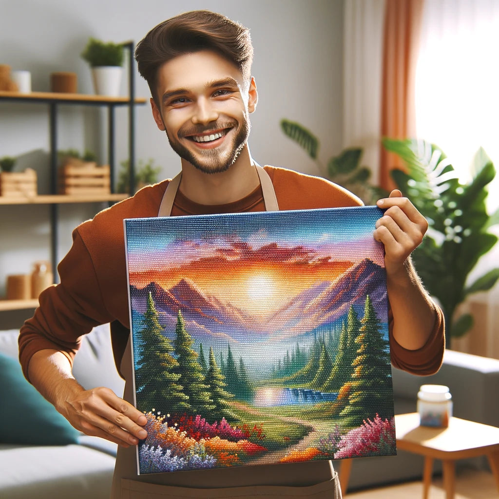 Pittura con diamanti premium (dimensioni standard) - Crisantemi e scrub - Kit di pittura con diamanti 5D per adulti - Regalo fai da te - Italia Pittura con diamanti premium (dimensioni standard) - Crisantemi e scrub - Kit di pittura con diamanti 5D per adulti - Regalo fai da te - Italia