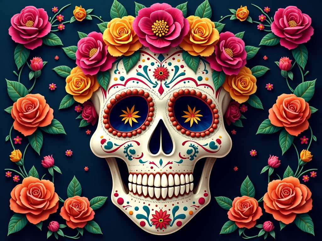 Teschio Messicano Dia de los Muertos Diamond Painting