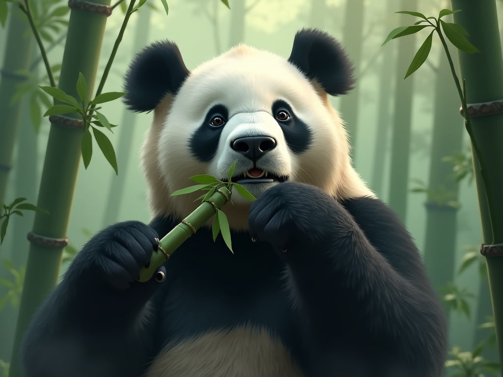 Diamond Painting Panda nel Bambù